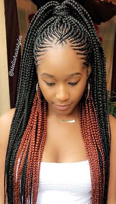 45 Best Ways to Rock Feed In Braids this Season | Page 4 of 4 | StayGlam Abuja Styles, Tika Hairstyles, Braided Ideas, Braided Cornrows, African Braids Hairstyles Pictures, Ghana Braids Hairstyles, Vlasové Trendy, Ghana Braids, Feed In Braids Hairstyles