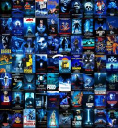 many movies are shown together in this collage, including the movie poster for it's title sequence