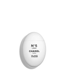 chanel no 5 energizing cream for face and body on white background