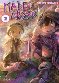 an anime book cover with two women and one man standing in front of a mountain