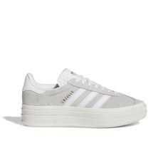 Girls Shoes Cute, 2024 School Year Shoes, Grey Adidas Gazelle, Cute Simple Shoes, Grey Gazelle, Adidas Gazelle Platform, School Shoes White, Adidas Shoes Women Outfit, Women’s Shoes