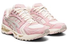 (WMNS) Asics Gel Kayano 14 'Cream Pink Salt' 1202A105-100 (SNKR/Women's) Pink Asics, Pretty Sneakers, Pretty Shoes Sneakers, Asics Gel Kayano, Dr Shoes, Asics Women Gel, Gel Kayano, Sneakers Pink, Sneakers Mode