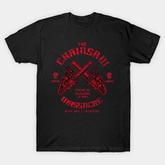 Chainsaw Horror - Horror - T-Shirt | TeePublic Chainsaw Horror, Skull Tshirt, Chainsaw, Tshirt Designs, T Shirts