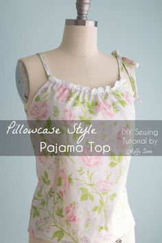a dress on top of a mannequin with the words showcase style pajama top