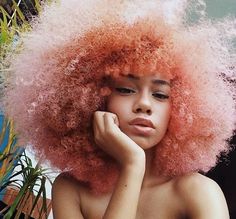 Street Fashion, Pelo Afro, Afro Hairstyles, Pink Hair, Pretty Hairstyles, Hair Goals, Hair Inspo