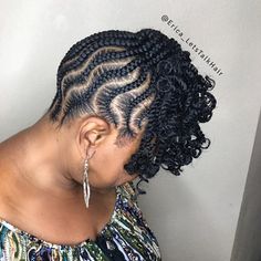 Are you feeling this protective style ✨😍 @erica_letstalkhair: Topknot kinda day! #bunlife #shinenjam #braidsgang #voiceofhair #cwkgirls… Spring Plus Size Outfits Casual, Flat Twists Hairstyles, Natural Hair Flat Twist Styles, Braided Updo Natural Hair, Cornrows Ponytail, Natural Braided Hairstyles