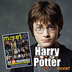 harry potter is holding up a magazine cover