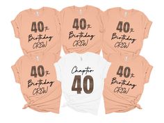 40th Birthday Shirt, 40th Birthday Crew Shirt for Woman, Leopard Print Birthday Party Shirts, Chapter 40 Birthday Shirt, Group Shirts From the dropdown boxes next to the image, select the size and color of your t-shirt. Please keep in mind that actual colors can slightly vary from the screen colors. Choose the quantity. Hit ADD TO CART. Repeat previous steps for adding more shirt for your family and loved ones. When you are done, proceed to the checkout. AND now your order is complete T-shirt Ca Womans 50th Birthday Party Themes, 40th Birthday Shirts For Women, Chapter 40 Birthday, 40th Birthday Outfit Ideas For Women, 40th Birthday Shirt Ideas, 40 Birthday Ideas For Woman, Black 40th Birthday Party, Leopard Print Birthday Party, 40 Birthday Shirt