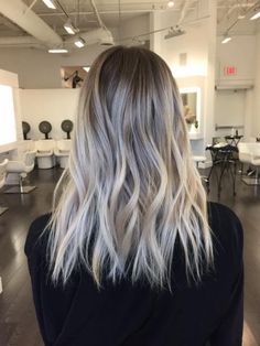 TRANSFORMATION: Faded To Light Ash Rooty Blonde | Modern Salon Silver Ash, Blonde Balayage Silver, Ash Blonde Balayage Silver, Ash Blonde Hair Silver, Ash Blue Hair, Rooty Blonde, Ash Blonde Balayage, Hair Silver, Blond Balayage