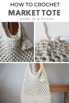 how to crochet market tote mama in a stitch