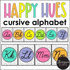 the happy lives cursive alphabet game