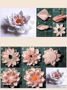 the instructions for how to make paper flowers