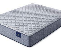 the blue springs mattress is shown on a white background