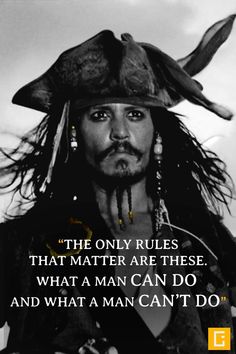 Pirates of the Caribbean - 23 best inspirational quotes about life that are sure to provide you motivation and adventure! Jacksparow Quotes, Native American Quotes Wisdom