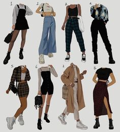 Clothing Design Sketches, Mode Kpop, Fashion Design Sketches, Really Cute Outfits, Casual Style Outfits, Lookbook Outfits, Character Outfits, Mode Inspiration