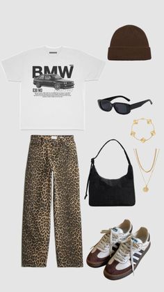 #outfitinspo #boldoutfits #cheetahpants #whattowear #outfitboard #schoolfit #closetinspo #aesthetic #casualcomfort #sunglasess #schoolfits #ootd Bold Outfits, Cool Girl Outfits, Training Clothes, Fall Fits, Trending Fashion Outfits, Fall Winter Outfits, Passion For Fashion, Everyday Outfits, Aesthetic Clothes