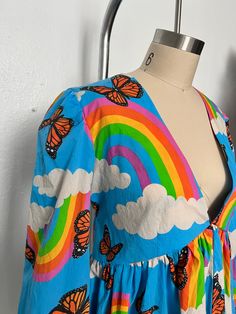 K.S. Garner X Blush Daisy Collab Dress Blossom Tv Show Fashion, Plus Size Rainbow Outfits, Sowing Dress, Fun Plus Size Outfits, Kitschy Clothes, Bisexual Outfits, Pride Fits, Toothpaste Kisses