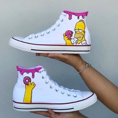 Converse Design, Painted Shoes Diy, Custom Sneakers Diy, Painted Canvas Shoes, Custom Painted Shoes, Custom Shoes Diy, Diy Sneakers, Painted Sneakers, Embroidery Shoes