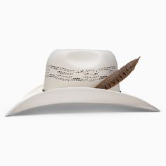 Resistol Bangora Straw Cowboy Hat | Young Gun Tuff Hedeman Collection   4 1/4" brim  5 1/4" crown  All around vent   Removeable feather Straw Cowboy Hat, Western Cowboy Hats, Western Store, Little Cowboy, Cowgirl Western, Western Hats, Hat Band, Cowboy Hat, Western Cowboy