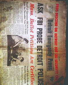 an old newspaper with some red and black words on the front page that reads as if they were for people to report their progress