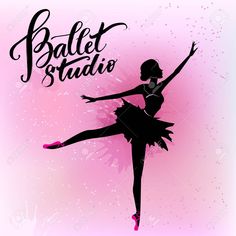 Silhouette of young ballerina Illustration , #ad, #young, #Silhouette, #Illustration, #ballerina Young Ballerina, Ballerina Illustration, Logo Signage, Business Vector Illustration, Ballet Studio, Modern Lettering, Silhouette Illustration