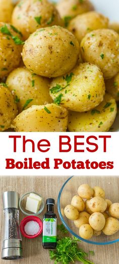 Boiled Potatoes are one of the easiest sides and pair well with steak, chicken, seafood and just about any main dish. Drizzling with melted butter and olive oil brings out the natural creamy and buttery flavor of new potatoes. Smoother Potatoes, Buttery New Potatoes Recipes, Buttered New Potatoes, Boil Small Potatoes, How To Cook Petite Potatoes, Boiled Golden Potato Recipes, How To Make Good Potatoes, How To Make Small Potatoes, Salted Boiled Potatoes
