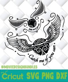 an image of a bird with swirls on it's wings and the words, movie