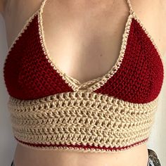 This Is A Handmade Bra Top Made By Myself: It Fits B/C/D Cups And The Bust Is Adjustable In The Back. Double Crochet Top, Crochet Bra Cup, Mermaid Crop Top, Handmade Bra, Crochet Bra Top, Crop Top Swimsuit, Beaded Crop Top, Fall Crochet, Crochet Bra