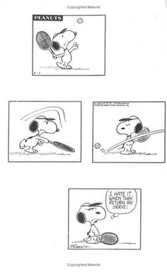 the peanuts comic strip is shown in black and white, with an image of a cartoon character