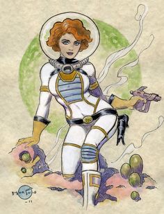 Space Girl Art, Space Girls, Space Girl, Sci Fi Characters
