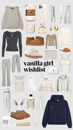 vanilla girl aesthetic Christmas wishlist ideas Lazy Day Outfits, Vanilla Girl Wishlist, Girl Wishlist, Outfit Inspo Casual, Vanilla Girl, Casual Preppy Outfits, Cute Lazy Day Outfits, Outfit Invierno