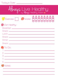 an image of a printable list for the baby's daily routine, with water bottles on it