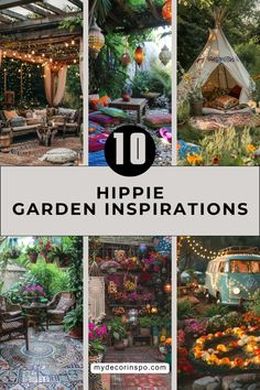 Brighten up your outdoor space with these 10 hippie garden ideas, perfect for adding a splash of color and creativity.