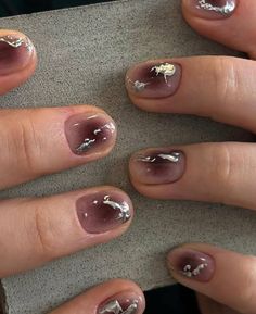 Short Funky Nail Designs, Funky Nail Designs, Gel Toe Nails, Hard Nails, Airbrush Nails, Vintage Nails, Goth Nails