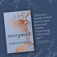 the book cover for everyman by m sheilaly conner with an image of a tree