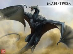 a black dragon flying through the air with its mouth open and it's wings wide open