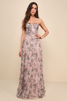 Organza Maxi Dress, Floral Bridesmaid Dresses, Homecoming Dresses Lace, Affordable Bridesmaid Dresses, Floral Bridesmaid, Maid Of Honour Dresses, Homecoming Dresses Long, Party Inspo, Formal Dresses Gowns