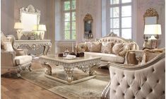 Daphne Loveseat Victorian Living Room Furniture, Formal Living Room Furniture, Fancy Living Rooms, Luxury Sofa Living Room, Indian Living Room, Victorian Living Room, Indian Living Rooms, Living Room Collections, Living Room Set