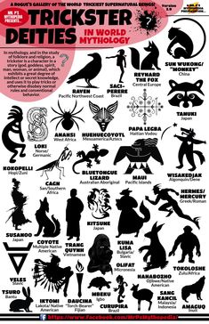 a poster with different types of animals and people in silhouettes on the side of it