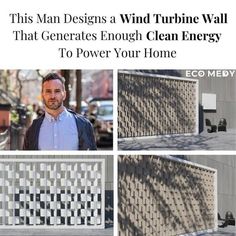 this man designs a wind turbine wall that creates enough clean energy to power your home