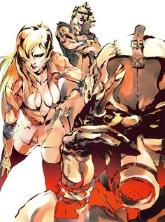 Villains Promotional Art Metal Gear Solid Art, Yasushi Nirasawa, Yoji Shinkawa, Fox Hound, Kojima Productions, Gear Art