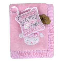 Be thankful and cozy with your little one with this Baby Essentials baby blanket. Be thankful and cozy with your little one with this Baby Essentials baby blanket. Click on this BABY ESSENTIALS & APPAREL GUIDE to find everything you need to keep your baby healthy and happy! Ultra plush "Thank Heaven" blanket with matching soft door sign with lamb motif Blanket-30" x 40" x 0.25"; Door sign- 5" x 5" x 1" Great gift ideaDETAILS Polyester Machine wash Imported Model no. 70247 Size: One Size. Color: Month Blanket Baby, Animal Security Blanket, Girls Blanket, Rainbow Blanket, Baby Security Blanket, Baby Throw, Hanging Door, Baby Milestone Blanket, Fleece Baby Blankets