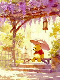 Winnie The Pooh Aesthetic Quotes, Winnie The Pooh Aesthetic Vintage, Baby Disney Characters, Vintage Flowers Wallpaper