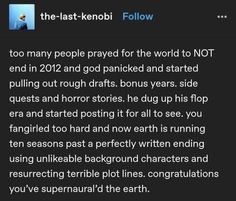 the last - kenobi follow on instagram, with an image of two people praying