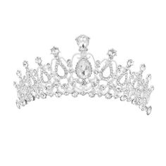 a tiara with crystal stones on it