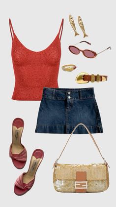 Spring outfit July Outfits For Women, City School, July Outfits, Beauty Vibes, Vibes Wallpaper, Nashville Outfits, Italy Outfits, 4th Of July Outfits