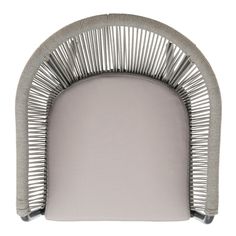 an arch made out of metal rods on a white background