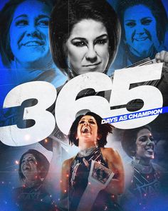 the movie poster for 3655 days as champion, with two women and one man