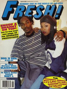 the cover of fresh magazine with two people
