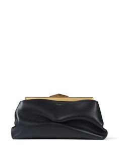 Jimmy Choo Clutch Bags, Jummy Choo, Jimmy Choo Bags Clutches, Shoes List, Black Clutch Purse, Black Clutch Bag, Fancy Purses, Bag Farfetch, Jimmy Choo Clutch